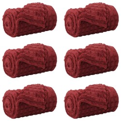 Couvertures à jeter 6 pcs Rouge Bordeaux 200 x 150 cm Toison 511283511283