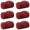 Couvertures à jeter 6 pcs Rouge Bordeaux 200 x 150 cm Toison 511283511283
