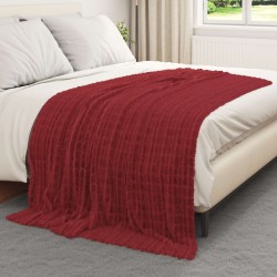 Couvertures à jeter 6 pcs Rouge Bordeaux 200 x 150 cm Toison 511283511283