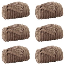 Couvertures à jeter 6 pcs Camel 240 x 220 cm Toison 511287511287