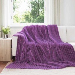 Jeté Violet 270 x 240 cm Toison 511288511288