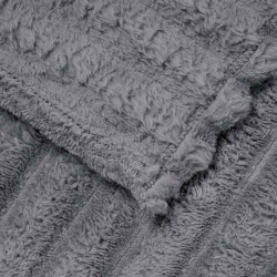 Couvertures à jeter 6 pcs Gris foncé 200 x 150 cm Toison 511296511296