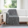 Couvertures à jeter 6 pcs Gris foncé 150 x 130 cm Toison 511297511297