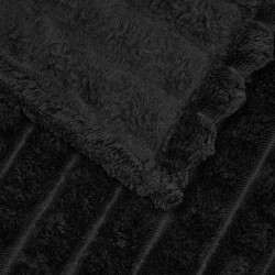 Couvertures à jeter 6 pcs Noir 150 x 130 cm Toison 511322511322