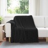 Couvertures à jeter 6 pcs Noir 200 x 150 cm Toison 511323511323