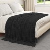 Couvertures à jeter 6 pcs Noir 200 x 150 cm Toison 511323511323
