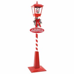 Lampe de rue de Noël avec lanterne Rouge 40,5x40,5x180cm 511345511345