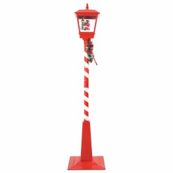 Lampe de rue de Noël avec lanterne Rouge 40,5x40,5x180cm 511345511345