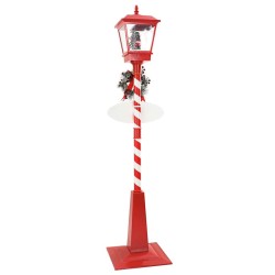 Lampe de rue de Noël avec lanterne Rouge 40,5x40,5x180cm 511345511345