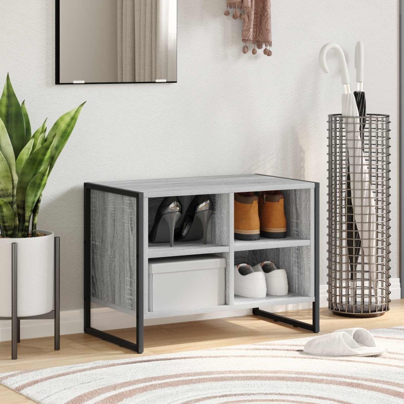 Cabinet à chaussures avec stockage Gris Sonoma 60 x 35 x 44 cm 511352511352