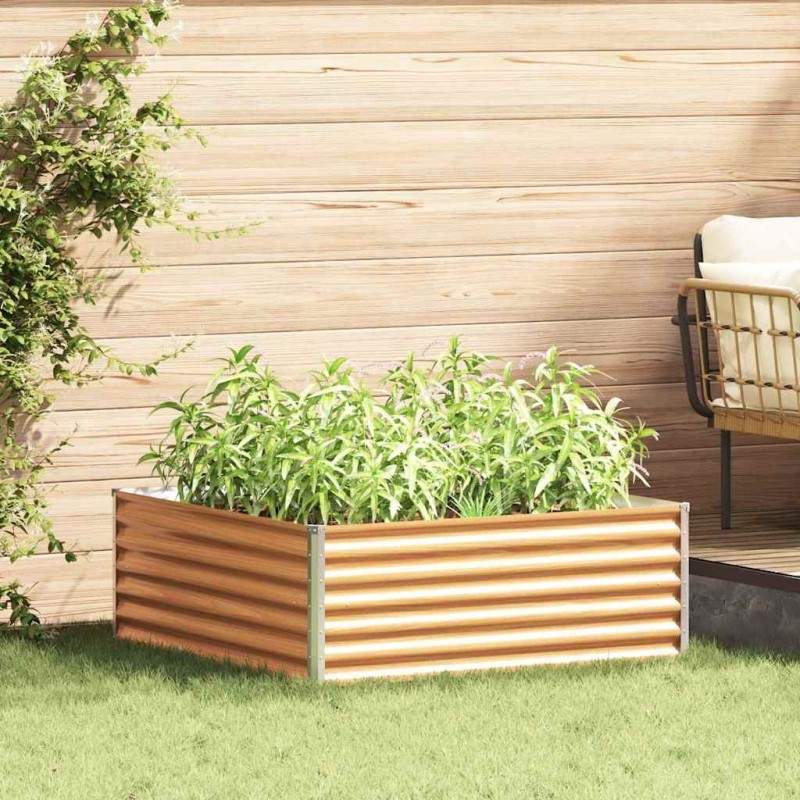 Jardinière surélevée 98 x 100 x 36 cm Acier galvanisé 511384511384