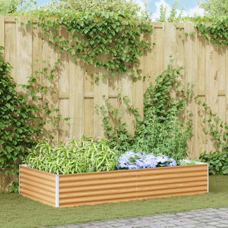 Jardinière surélevée 195 x 100 x 36 cm Acier galvanisé 511386511386