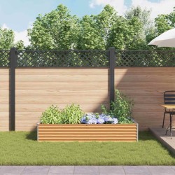 Jardinière surélevée 195 x 100 x 36 cm Acier galvanisé 511386511386