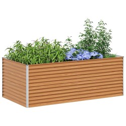 Jardinière surélevée 195 x 100 x 68 cm Acier galvanisé 511390511390