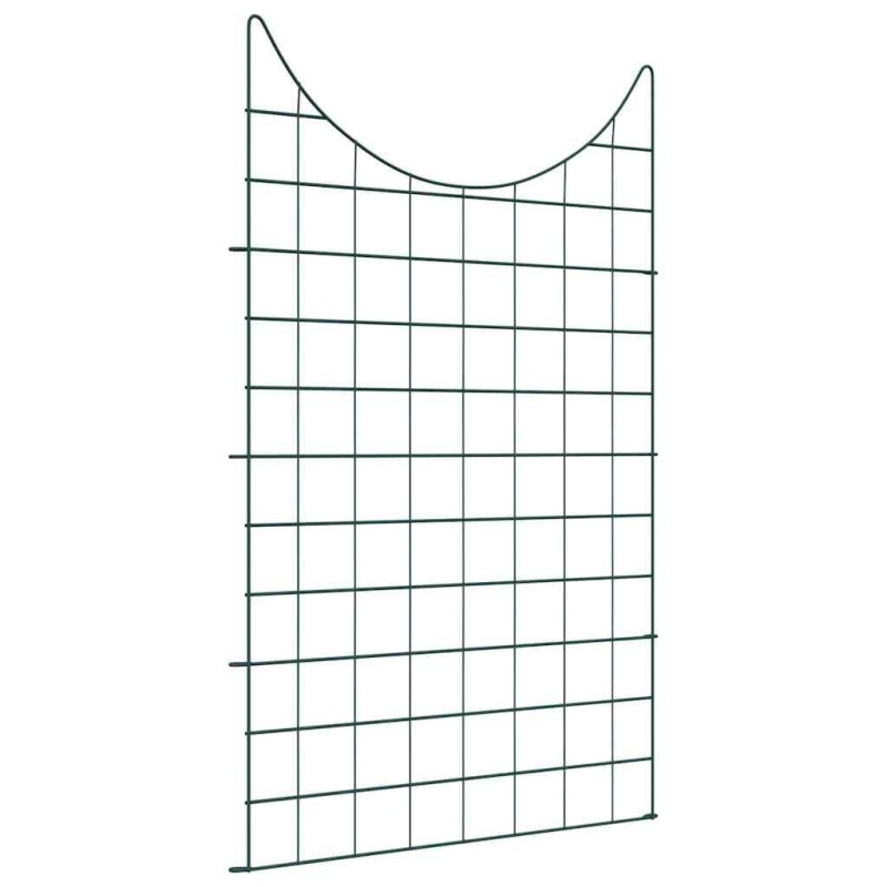 Ensemble de clôture de jardin 8 pcs Vert 50 x 80 cm Acier 511394511394