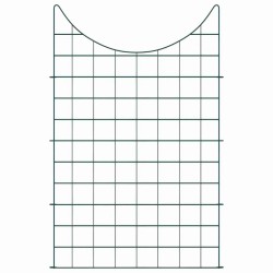 Ensemble de clôture de jardin 8 pcs Vert 50 x 80 cm Acier 511394511394