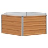 Jardin surélevé Aspect bois 129 x 129 x 45 cm Acier galvanisé 511396511396