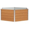 Jardin surélevé Aspect bois 129 x 129 x 45 cm Acier galvanisé 511396511396