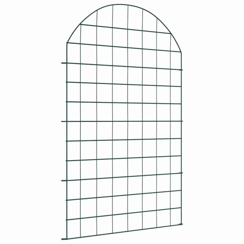 Ensemble de clôture de jardin 8 pcs Vert 50 x 80 cm Acier 511404511404