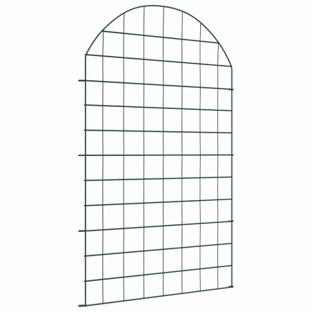 Ensemble de clôture de jardin 8 pcs Vert 50 x 80 cm Acier 511404511404