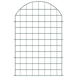 Ensemble de clôture de jardin 8 pcs Vert 50 x 80 cm Acier 511404511404