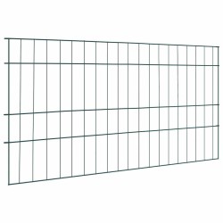 Ensemble de clôture de jardin 5 pcs Vert 100 x 50 cm Acier 511405511405