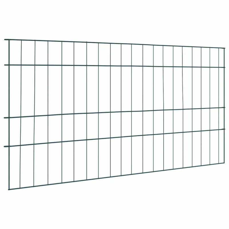 Ensemble de clôture de jardin 5 pcs Vert 100 x 50 cm Acier 511405511405