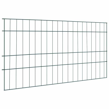 Ensemble de clôture de jardin 5 pcs Vert 100 x 50 cm Acier 511405511405