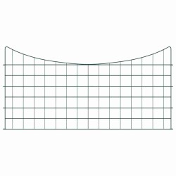 Ensemble de clôture de jardin 5 pcs Vert 100 x 50 cm Acier 511409511409