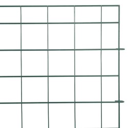 Ensemble de clôture de jardin 5 pcs Vert 100 x 50 cm Acier 511411511411