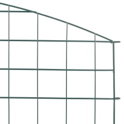 Ensemble de clôture de jardin 5 pcs Vert 100 x 50 cm Acier 511412511412