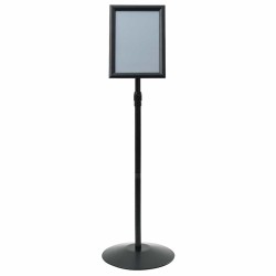 Stand de Poster sur Pied Argenté a4 PVC et Acier 511433511433