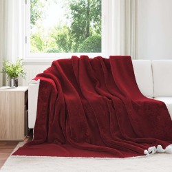 Jeté Rouge Bordeaux 240 x 270 cm Toison 511450511450