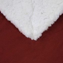 Jeté Rouge Bordeaux 130 x 150 cm Toison 511453511453