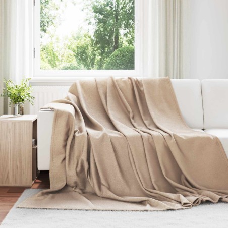 Jeté Camel 270 x 240 cm Toison 511477511477