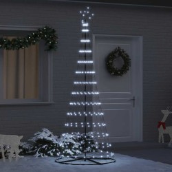 Arbre de Noël LED avec 295 LED Blanc froid 250 cm Métal 511487511487