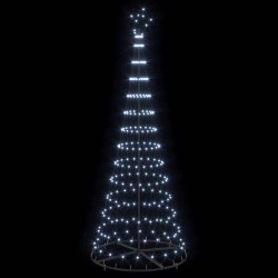 Arbre de Noël LED avec 295 LED Blanc froid 250 cm Métal 511487511487