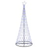 Arbre de Noël LED avec 295 LED avec support Bleu 250 cm Métal 511488511488