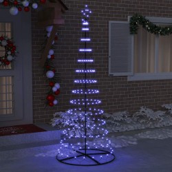 Arbre de Noël LED avec 295 LED avec support Bleu 250 cm Métal 511488511488