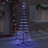 Arbre de Noël LED avec 295 LED avec support Bleu 250 cm Métal 511488511488