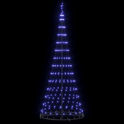 Arbre de Noël LED avec 295 LED avec support Bleu 250 cm Métal 511488511488