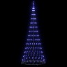 Arbre de Noël LED avec 295 LED avec support Bleu 250 cm Métal 511488511488