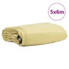 Bâche 650g / m² Beige 5 x 6 m Toile avec revêtement en PVC 511489511489