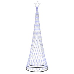 Arbre de Noël LED avec 355 LED avec support Bleu 302,5 cm Métal 511491511491