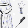 Arbre de Noël LED avec 355 LED avec support Bleu 302,5 cm Métal 511491511491