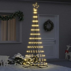 Arbre de Noël LED avec 295 LED Blanc chaud 250 cm Métal 511496511496