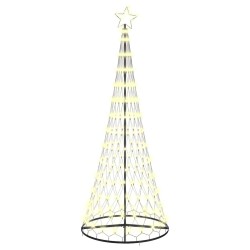Arbre de Noël LED avec 295 LED Blanc chaud 250 cm Métal 511496511496