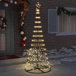 Arbre de Noël LED avec 295 LED Blanc chaud 250 cm Métal 511496511496