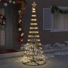 Arbre de Noël LED avec 295 LED Blanc chaud 250 cm Métal 511496511496