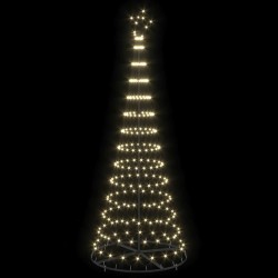Arbre de Noël LED avec 295 LED Blanc chaud 250 cm Métal 511496511496